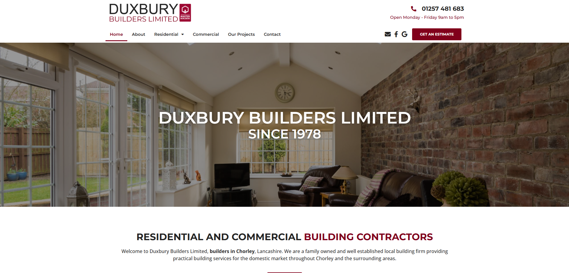 Duxbury Builders Website